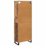 Highboard with Drawer 2 pcs Old Wood Engineered Wood 3415761