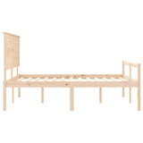 Senior Bed without Mattress 160x200 cm Solid Wood 3195491