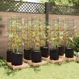 Tomato Cages with Plant Bags 8 pcs 154 cm Steel and PP 3281494