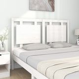 Bed Headboard White 140.5x4x100 cm Solid Pine Wood 817936