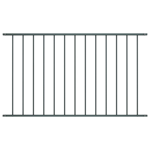 ZNTS Fence Panel Powder-coated Steel 1.7x1 m Anthracite 145222