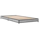 Bed Frame Grey Sonoma 80 x 200 cm Engineered Wood 8009146