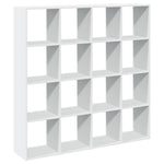 Book Cabinet White 137.5x29x137.5 cm Engineered Wood 3310289