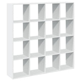 Book Cabinet White 137.5x29x137.5 cm Engineered Wood 3310289