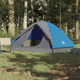 ZNTS Camping Tent Dome 6-Person Blue Waterproof 94413