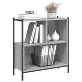 Bookcase Grey Sonoma 72x28x77.5 cm Engineered Wood 838881