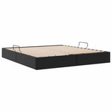 Storage Bed with Headboard Black 180 x 200 cm Faux leather 3369967