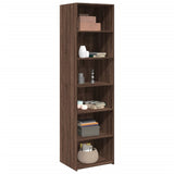 Highboard Brown Oak 50x41x185 cm Engineered Wood 3281686
