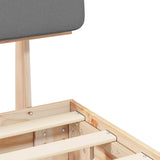Bed Frame with Upholstered Headboard Light Grey 120 x 200 cm 877489