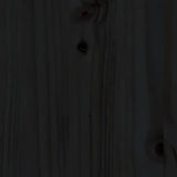 Day Bed without Mattress Black 80x200 cm Solid Wood Pine 840369