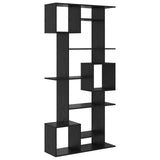 Book Cabinet Black Oak 92 x 29 x 188 cm Engineered Wood 3388359