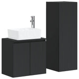 Bathroom Furniture Set 2 pcs Black 33 x 34.5 x 100 cm 3406124