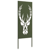 Garden Privacy Screen Olive green 50 x 140 cm Cold-rolled steel 876332