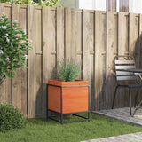 Garden Planter Wax Brown 40x40x50 cm Solid Wood Pine 847020