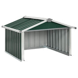 Garden Robot Lawnmower Shed 92x97x63 cm Galvanised Steel Green 150907
