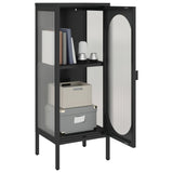 Sideboard Black 40x35x105 cm Glass and Steel 352999