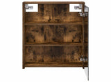 Bathroom Mirror Cabinet Smoked Oak 43 x 16 x 62.5 cm 889139