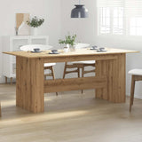Dining Table Artisan Oak 180x90x76 cm Engineered Wood 855845