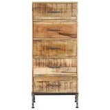 Chest of Drawers 45x35x106 cm Solid Mango Wood 247806