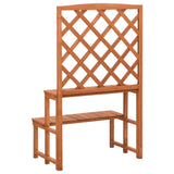 Plant Stand with Trellis 70x42x115 cm Solid Fir Wood 316413