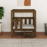 Dog Bed Honey Brown 65.5x50.5x70 cm Solid Wood Pine 822375