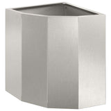 Corner Planter Silver 30 x 30 x 35 cm Stainless steel 883658