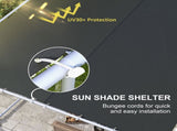 3 x 3 Mobile Pergola Kit, Portable Garden Gazebo with Wheels, Sandbags, Steel Frame, UV-Resistant T3398P317587
