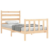 Bed Frame without Mattress 100x200 cm Solid Wood Pine 3192026