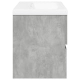 2 Piece Bathroom Furniture Set Concrete Grey Engineered Wood 3324910
