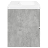 2 Piece Bathroom Furniture Set Concrete Grey Engineered Wood 3324910