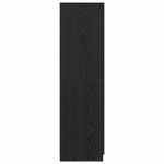 Wardrobe with Storage Black 80 x 51 x 180 cm Engineered wood 3333855