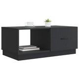 Coffee Table Black 90 x 50 x 37 cm Engineered Wood 895416