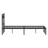 Bed Frame without Mattress Sonoma Oak 120x190 cm Small Double Engineered Wood 4106789