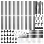ZNTS Fence Posts with Base Plates 26 pcs Ø32mm 68.5cm Galvanised Steel 3350245