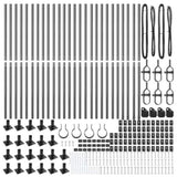 ZNTS Fence Posts with Base Plates 26 pcs Ø32mm 68.5cm Galvanised Steel 3350245