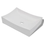 Bathroom Ceramic Porcelain Sink Art Basin White High Gloss 140700