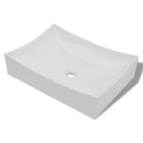 Bathroom Ceramic Porcelain Sink Art Basin White High Gloss 140700