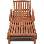Sun Lounger Solid Acacia Wood 42592