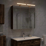 Bathroom Mirror Cabinet Old Wood 70 x 14.5 x 70 cm 889101