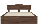 Bed Frame with Headboard Brown Oak 120 x 190 cm Solid Pine Wood 3412931