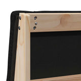 Upholstered Headboard Black 80 cm Solid Pine Wood 879146