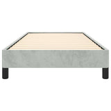 Bed Frame without Mattress Light Grey 100x203 cm Twin XL Velvet 347003