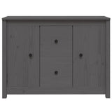 Sideboard Grey 100x35x74 cm Solid Wood Pine 814566