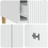 Sideboard with Drawer White 66 x 34.5 x 95 cm Engineered Wood 894665