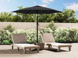 Garden Parasol Anthracite 200x224 cm Aluminium 47206