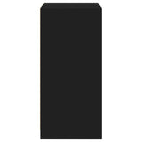 Wardrobe Black Engineered Wood Compact Wardrobe Rectangular 840829