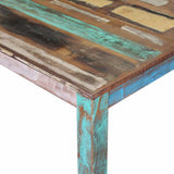 243452 Dining Table Solid Reclaimed Wood 80x82x76 cm