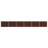 Raised Garden Bed Brown 480 x 40 x 55 cm cold-rolled steel 8006289