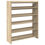 Shoe Rack Sonoma Oak 80x25x100 cm Engineered Wood 859898