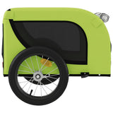 Pet Bike Trailer Green and Black Oxford Fabric and Iron 94004